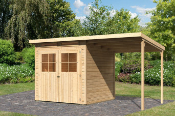  Karibu | Tuinhuis Glücksburg 3 met Overkapping | Onbehandeld 211445-31